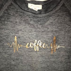 Off the shoulder Coffee Sweatshirt